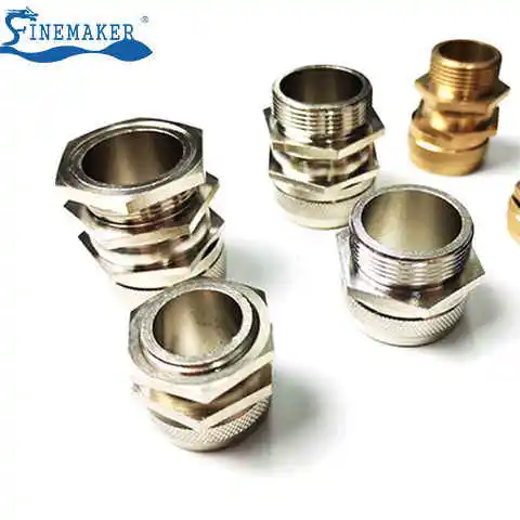 Manufacturer Brass Joint Threaded Connector Male Pipe Fitting Metal Hose Brass Connector