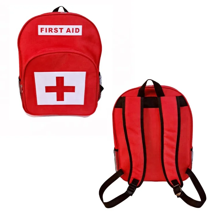 Emergency First Aid Backpack Nylon Medical First Aid Bags function Treatment First Responder Trauma Bag for Preschool Child Care