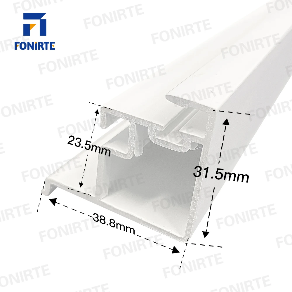 American style Fonirte Lead free pvc profil extruded plastic profile to make Hung Tilt window