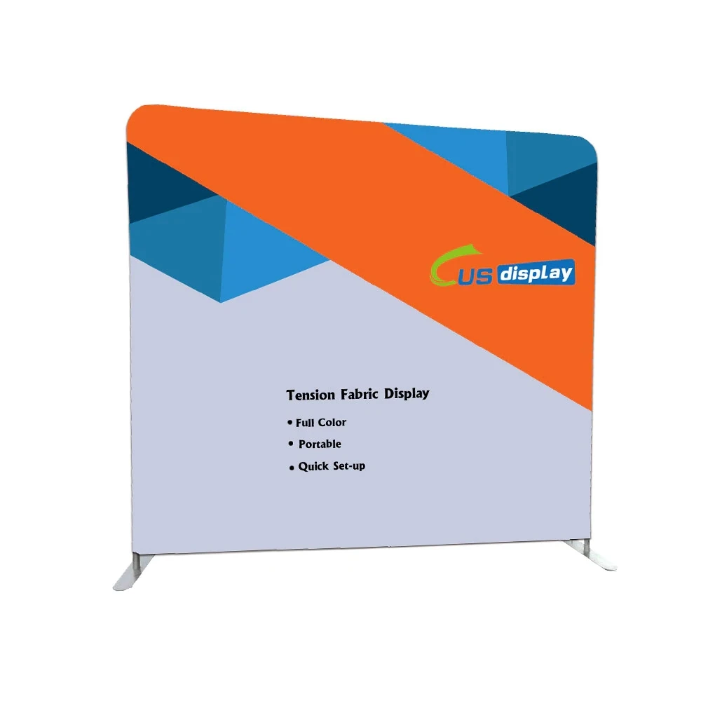 Backdrop Display Stand Banner Custom Print Wholesale Advertising Tension Fabric Display Stand Back Wall Backdrop For Trade