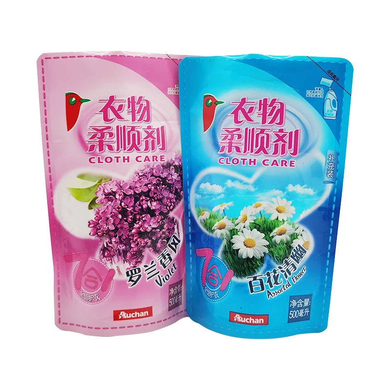 Reusable Laundry Detergent Washing Hand Soap Refill Powder /liquid Packing Plastic Bags Standup Spout Pouches