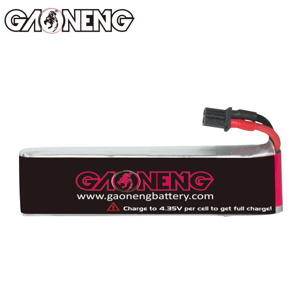 GAONENG GNB 1S 3.8V HV 550MAH 100C A30 Cabled RC LiPo Battery Mini Quads FPV Drone Mini Micro Whoops PowerWhoop Quad Quadcopter