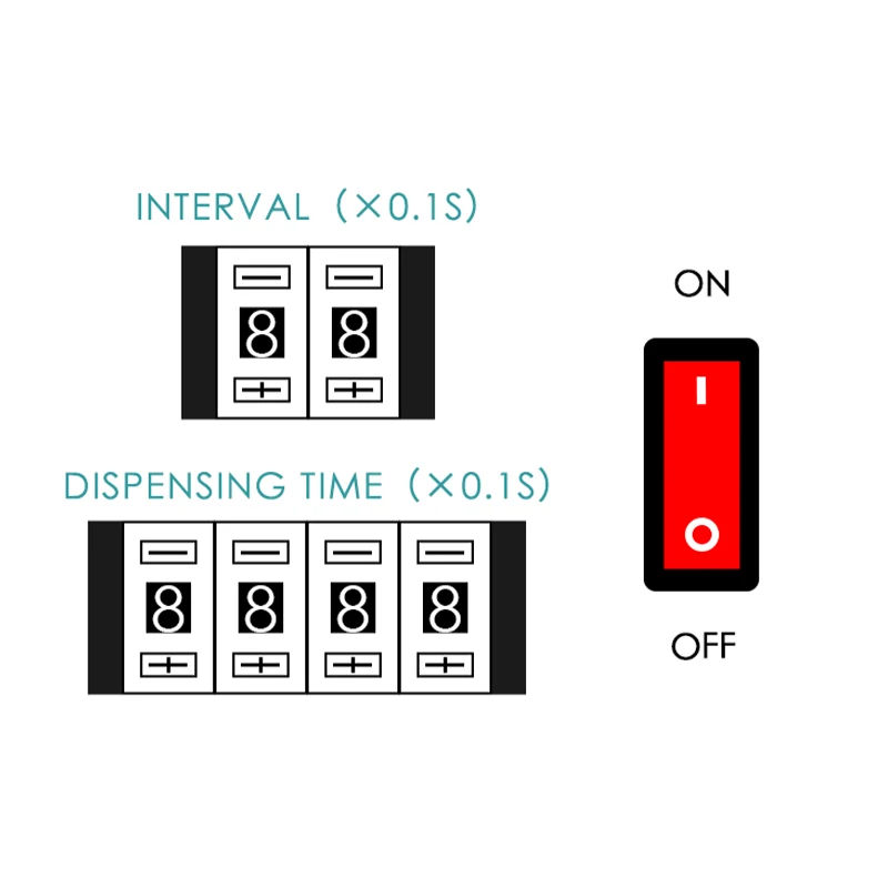 Quick dispensing controller 982B  auto solder paste dropper controller glue liquid adhesive dispenser intelligent