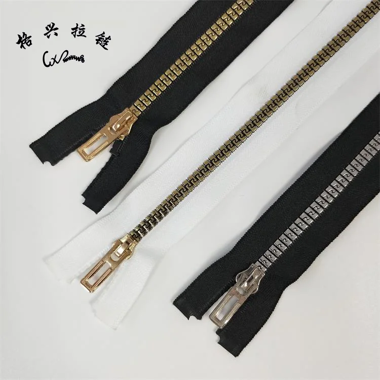 Wholesale Custom 5# Plating Teeth Resin Plastic Zipper