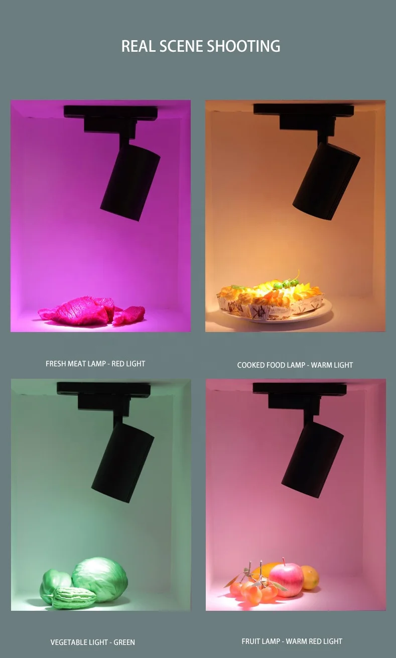36W Dimmable LED fresh light vegetables fruit seafood Fresh-keeping lamp LED fresh pork light rail track LED fresh lamp