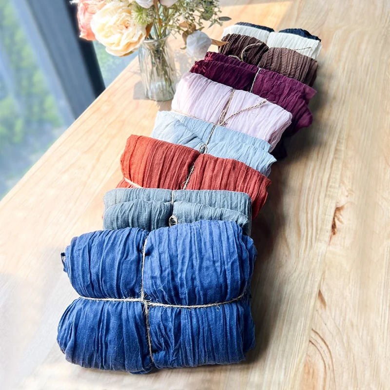 Luxury Comfort Gauze Noridc Woven Cheap Table Runner Wedding Decoration