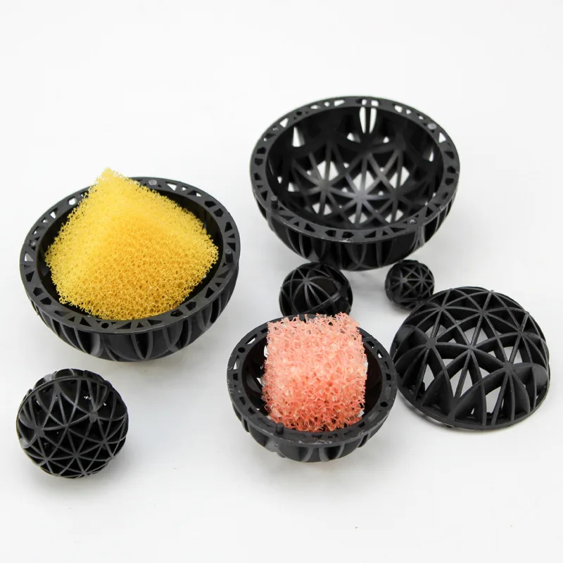 Wholesale Bio Ball with Cotton Filter Bio Ball Aquarium Plastic Ball Waste Water Treatment Bio Media Bio Ball