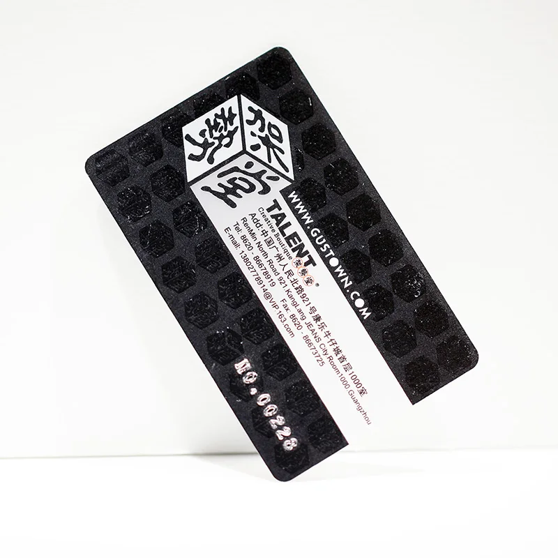 Factory Price Personalized Plastic Cards Custom Design PVC Printing Clear Card Transparent Plastic Gift PVC Business Card