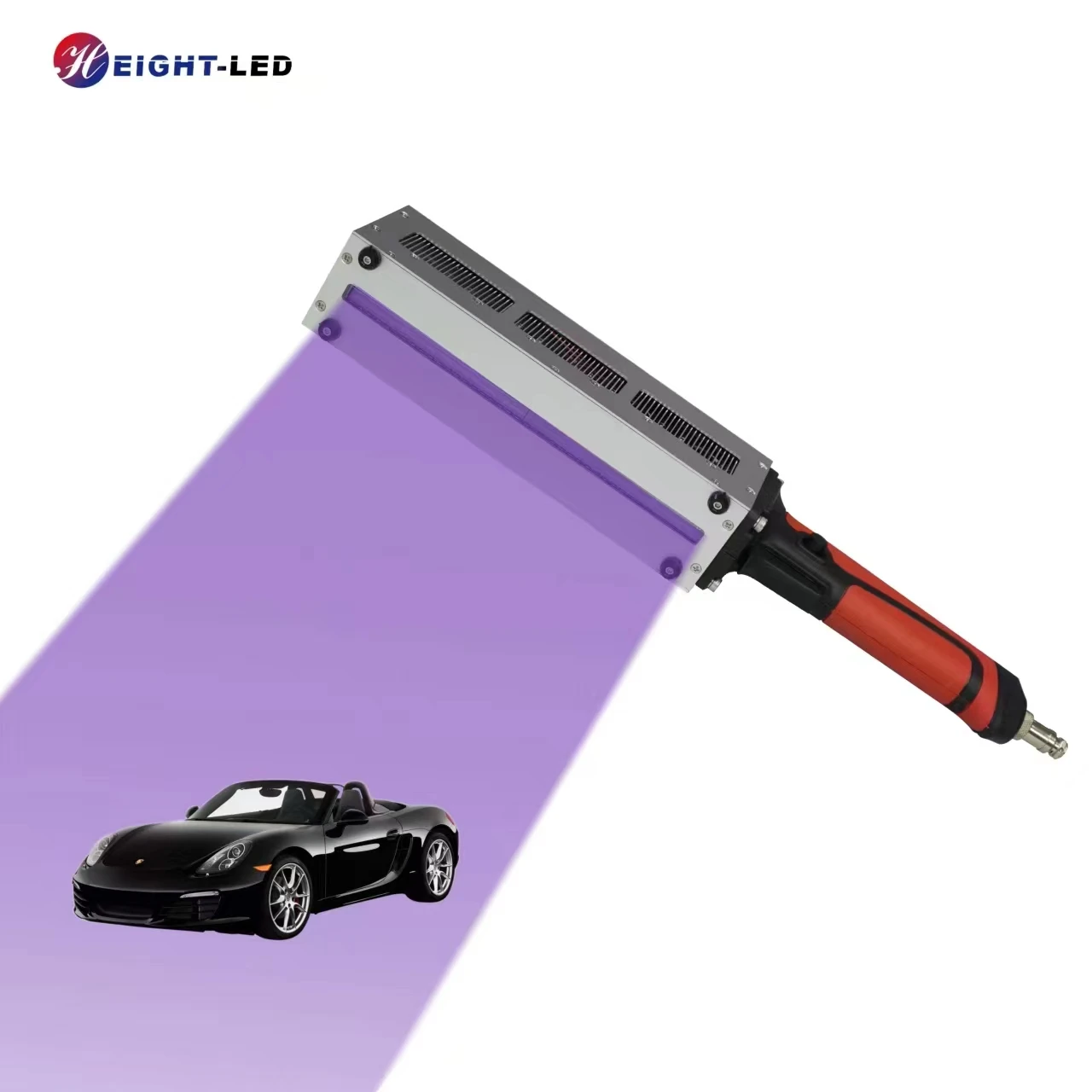 365nm 395nm Hybrid Wavelength Portable UV LED Curing Lamp for Car Coating Putty Fillers Repair and Curing