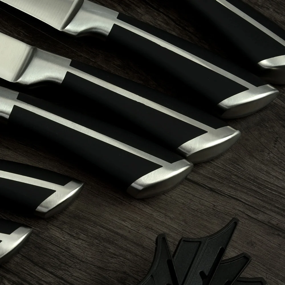 2020New Design 6Pcs Stainless Steel Knives Meat Knife Set Japanese Style Santoku Professional Kitchen Knife Set for Chef Cooking