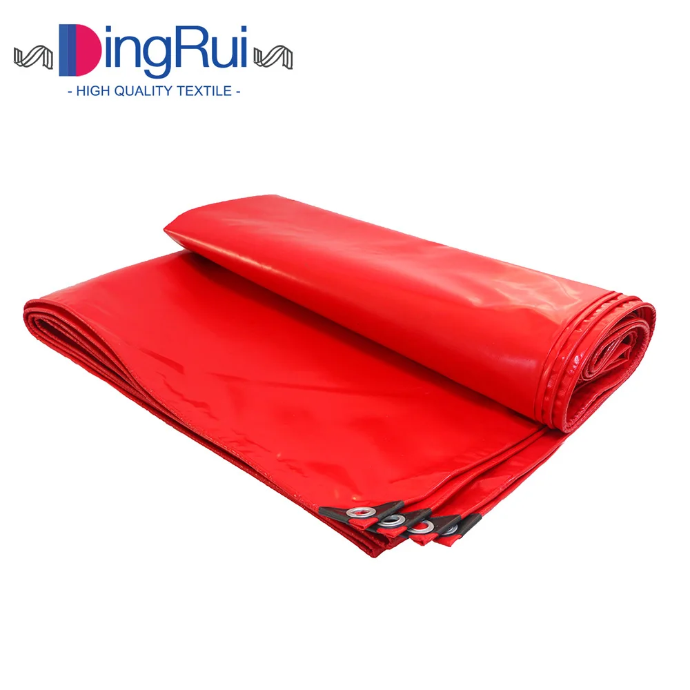 Canvas tarpaulin Heavy Duty PVC Coated Canvas 18oz Fabric PVC Vinyl Tarpaulin for Tent Truck Car