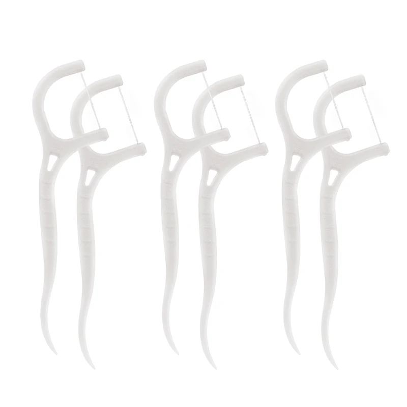 High quality bulk oem dental floss pick 50pcs per bag floss toothpick