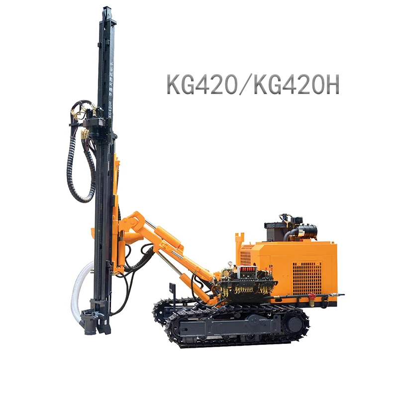 High quality 40m depth High Air Pressure DTH  and bit Ore Mining Deep Hole DTH drill rig
