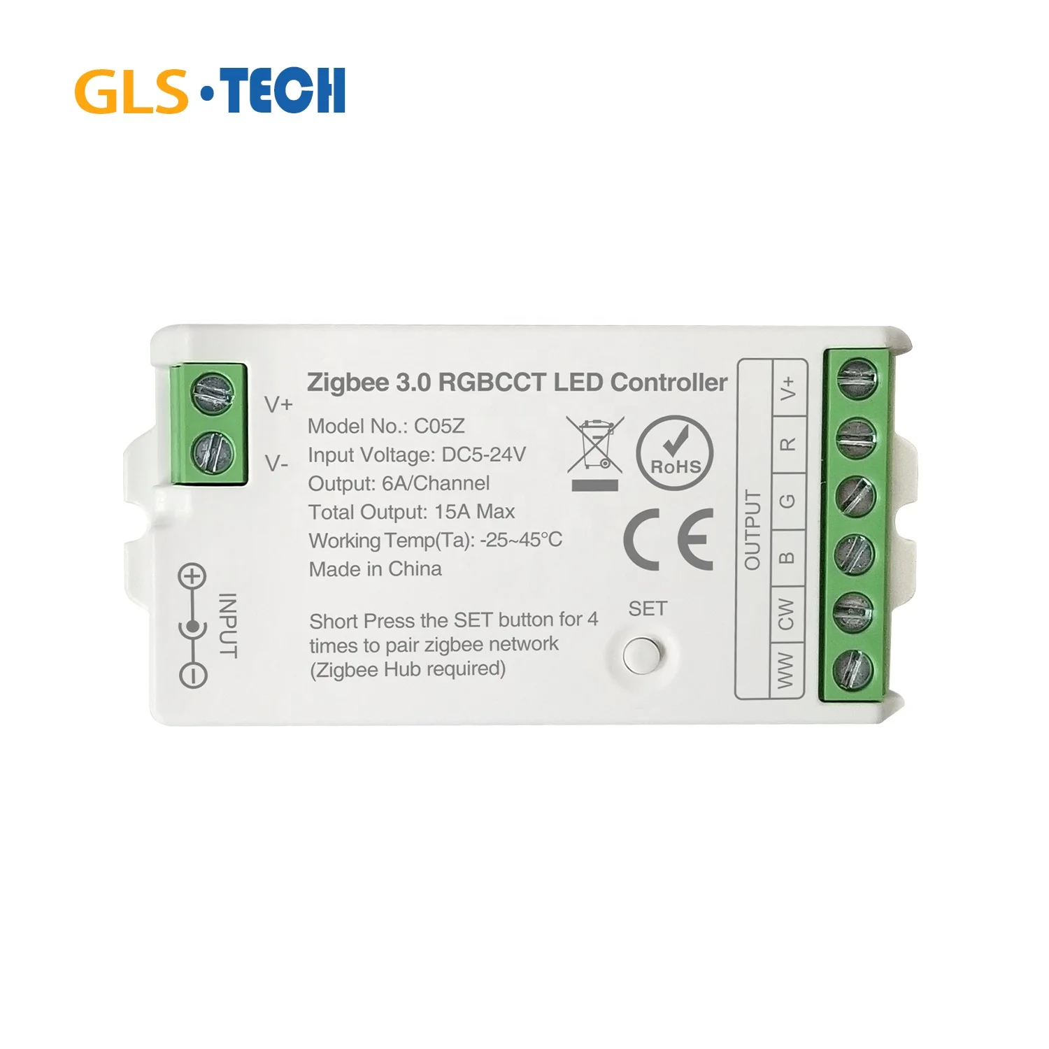 GLS Zigbee 30 RGB CCT controller for smart home lights