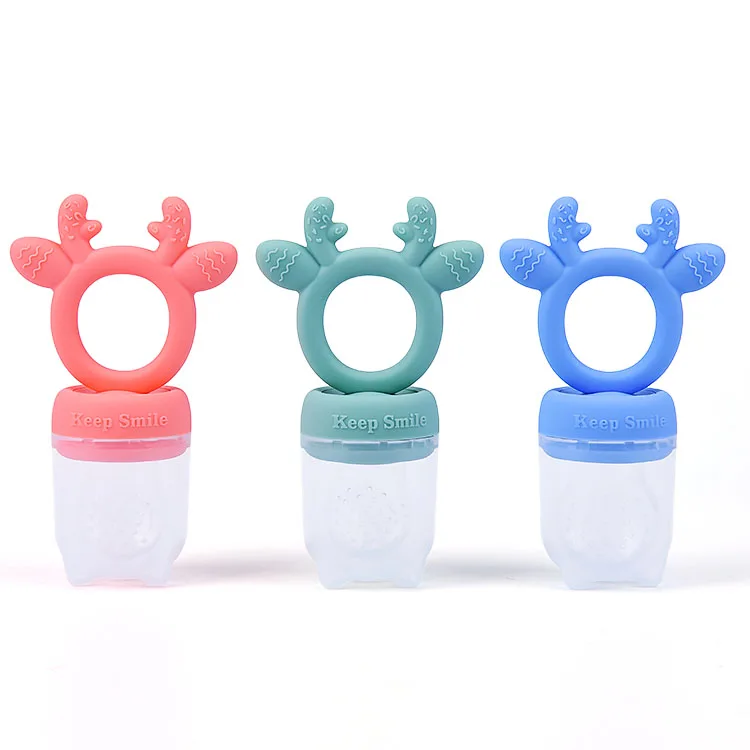 Оптовая продажа, детский прорезыватель из мягкого силикона трех размеров для зубов, Детская кормушка для фруктов