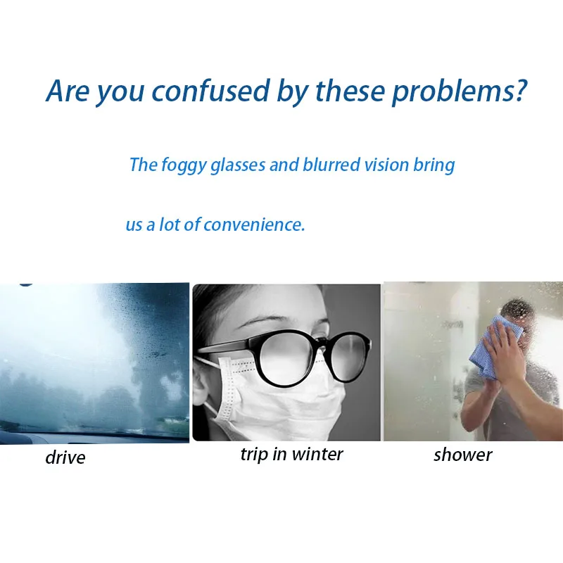 Одноразовые противотуманные салфетки для очков, влажные салфетки для чистки линз