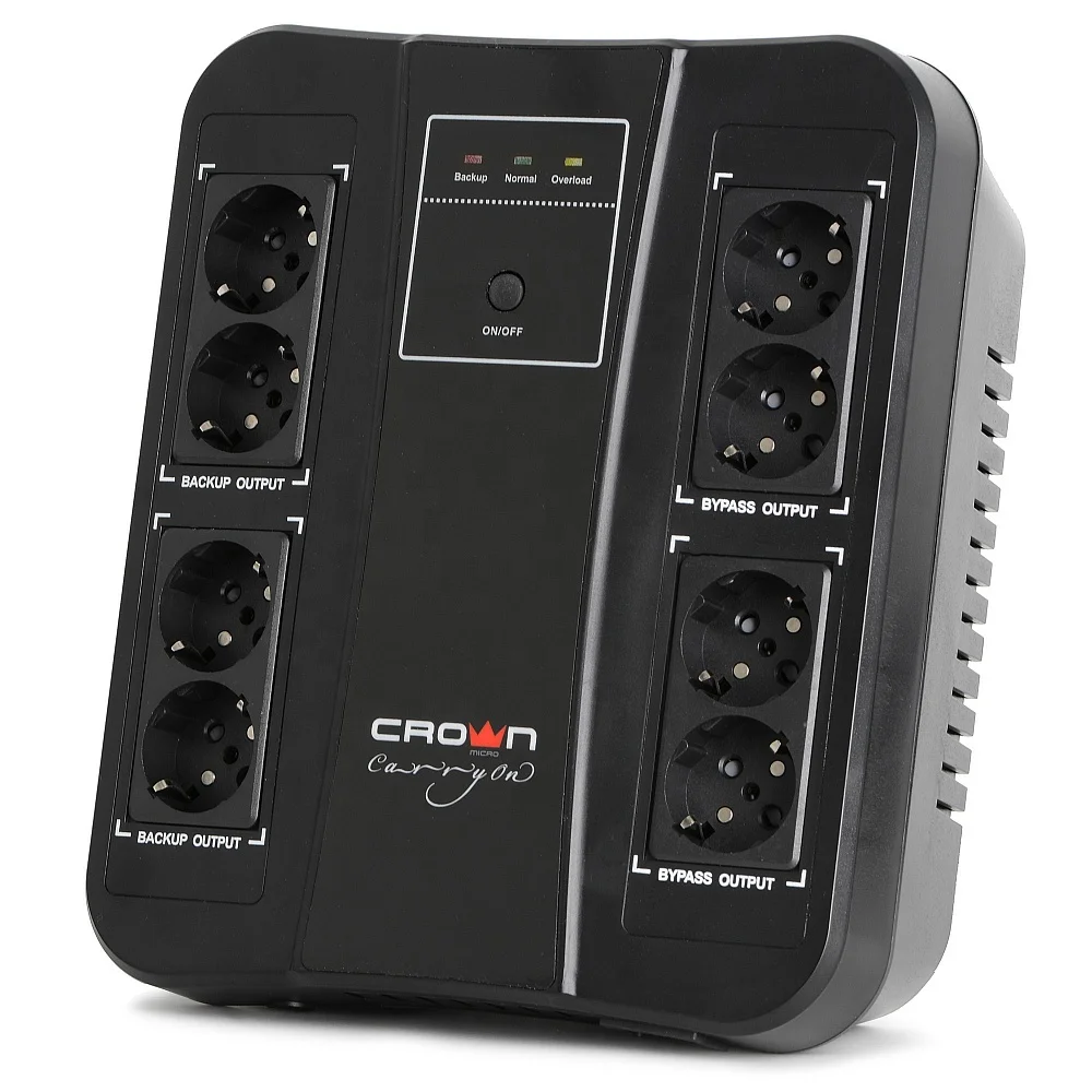 Crown Micro автономный мини-ИБП 10 ква 12 в линейный интерактивный ИБП 650 ва 800 ВА 1000 ВА умный аккумулятор автономный ИБП