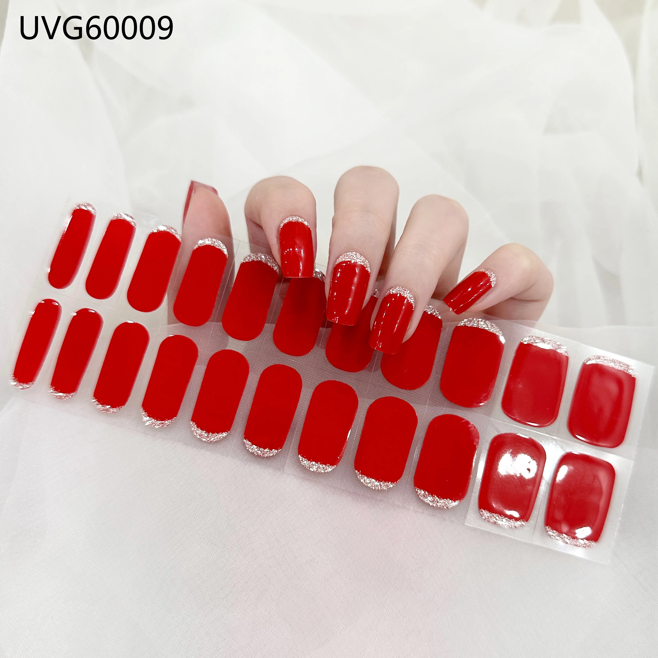 KIKI LEE halloween wholesale Nail art decoration supplies semi cured gel nail wraps in stock buy online