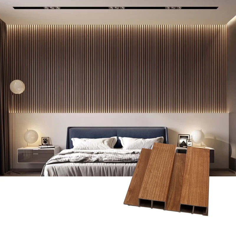 Экологически чистые настенные панели EcoWood 100% из нового материала покрывающие стены ДПК с низким уровнем обслуживания в