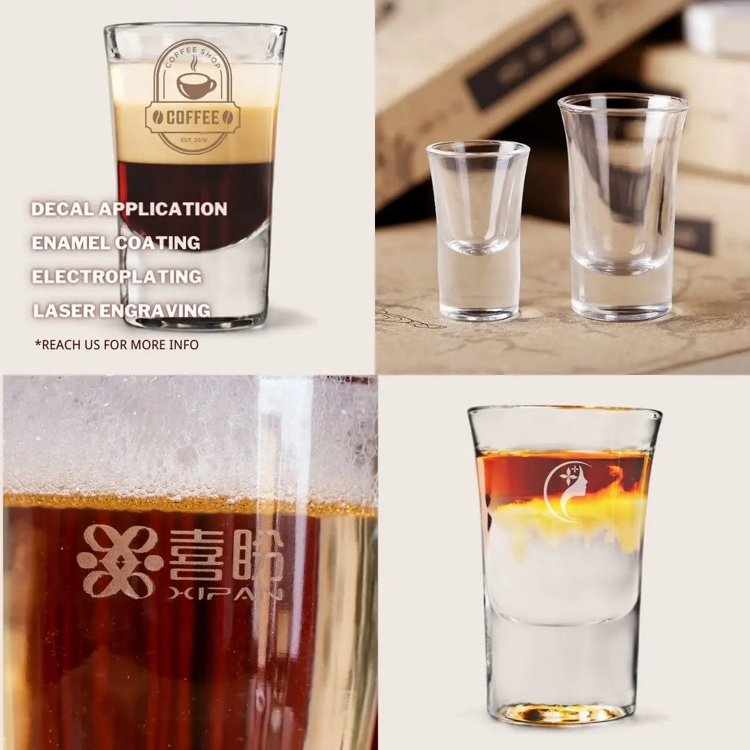 High Quality Bullet Wholesale Custom Shot Glasses Set for Home Restaurant Bar 30ml/1oz Mini Shot Glass