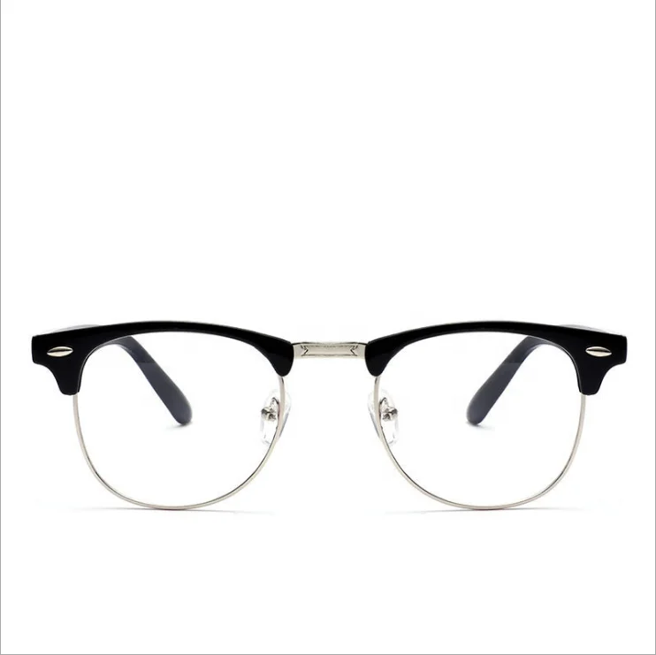 DOISYER 2019 Wholesale Metal Half Frame Vintage Computer Anti Blue Light Blocking Glasses Optical Frame