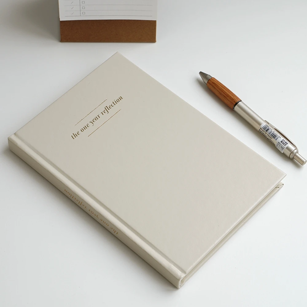 Custom Printed A5 Linen Cover Hardcover Journal Notepads with Dotted Grid Blank Lined Personal Pages for Gift