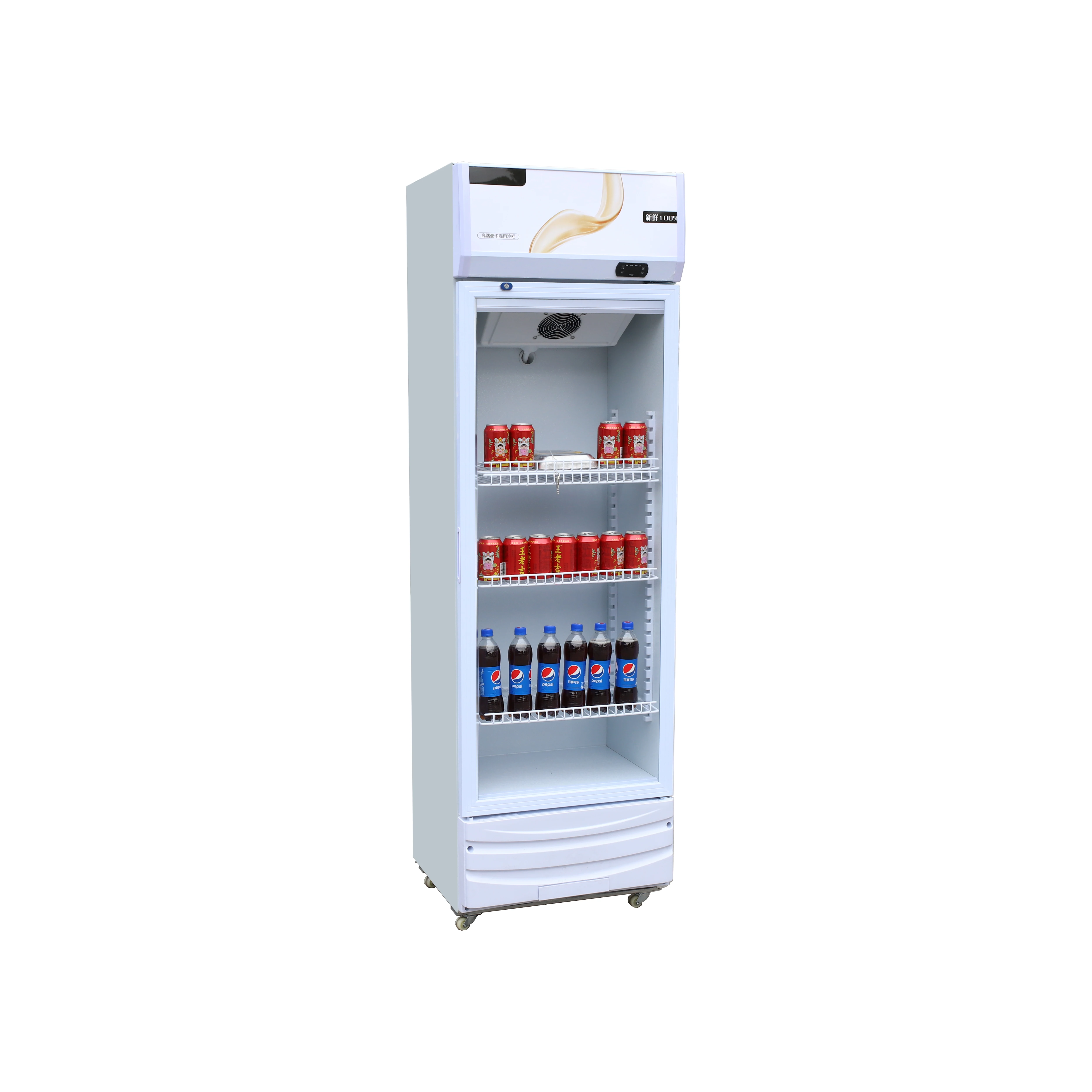 High quality drink freezer beverage refrigerator cooler fridge glass door of single/double/three