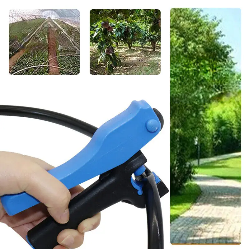 Blue Drip Tube Hole Punch Tool Outdoor Drip Irrigation Pipe Hand Punch for 16/20mm/25mm PE Pipe Opening Hole Punch