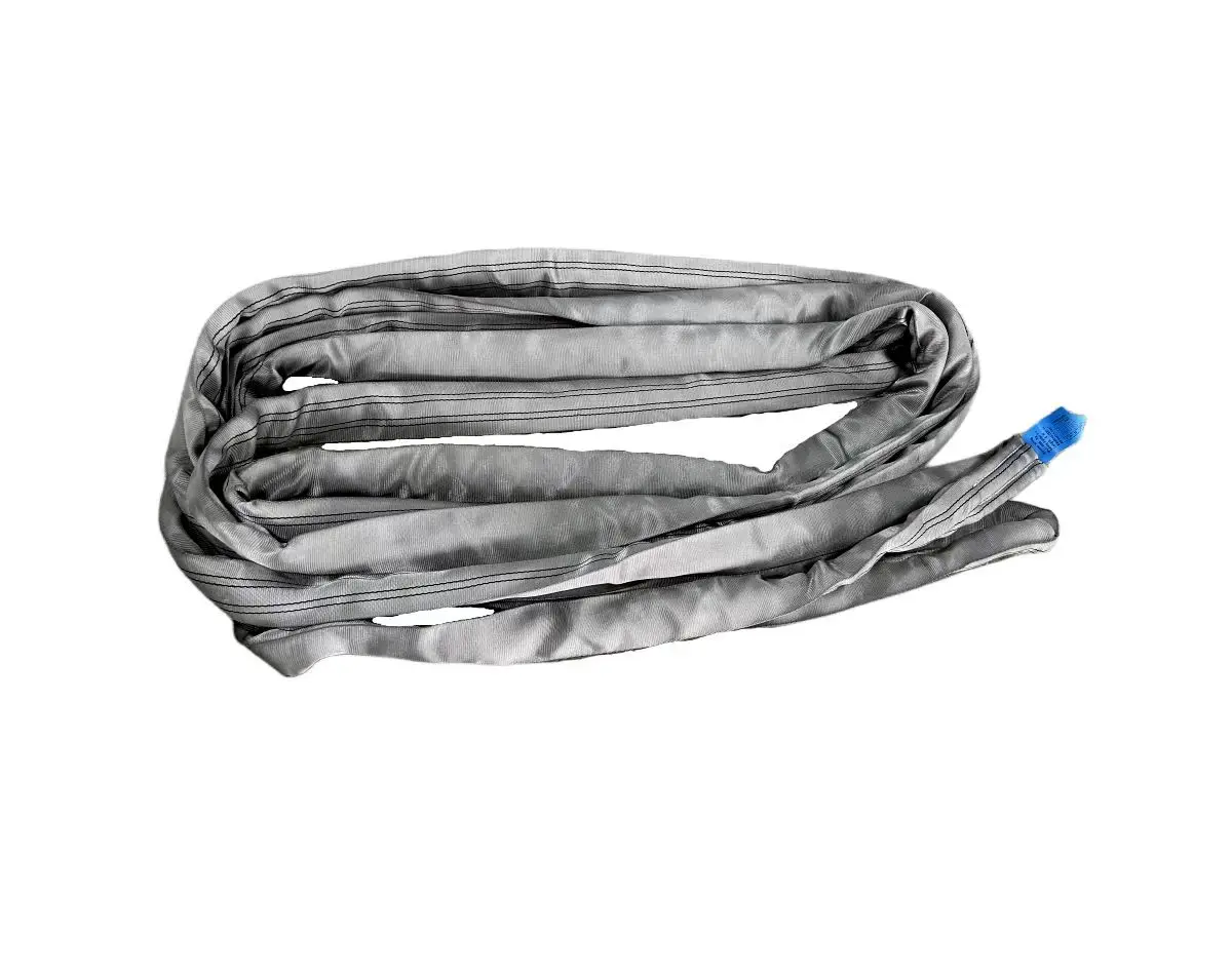 Hot Sale Polyester 4 Ton  Grey  Round Sling Lifting Sling Belt Lashing Belts