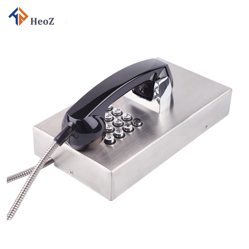 HeoZ High Quality Factory Price Analog IP POE OEM ODM Bathroom Public Phones