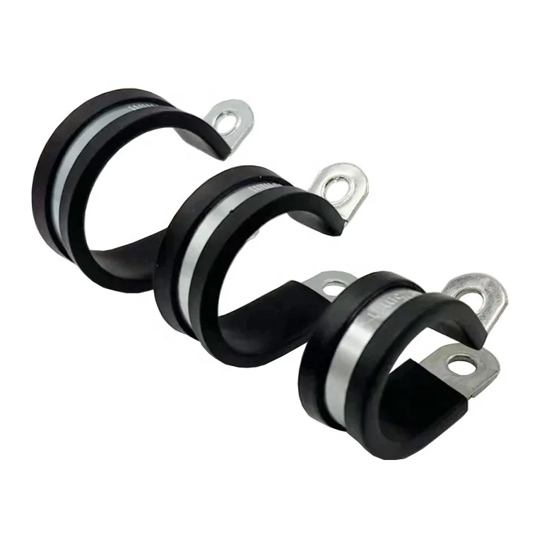 Wholesale Hot Sale  Adjustable Wholesale Clamps R-Clamp Rubber Lined Coated Hose Clamps
