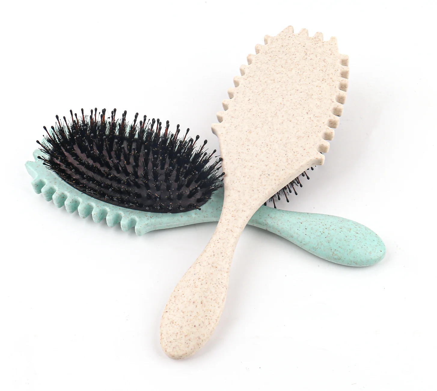 latest curl define styling brush custom plastic curl brush Groves around the edge separating clumps