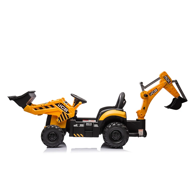 Licensed JCB Kids Electric Excavator Forklift Children 12V Electric Toy Car Battery Operated Kids Ride on Excavator Toy Car