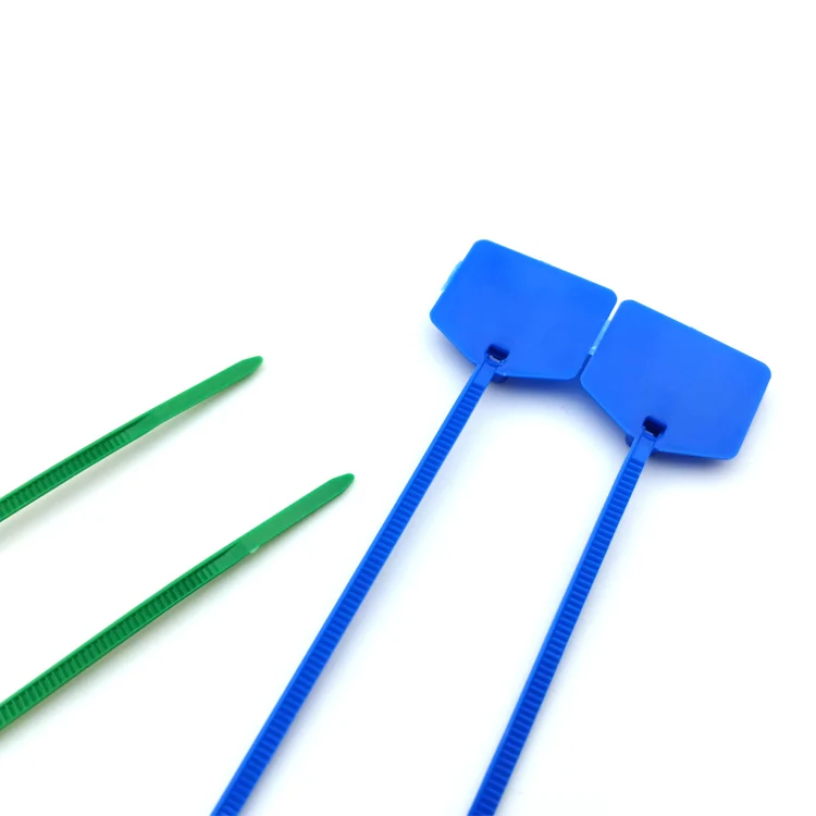 120mm 220mm Self-locking Markers Tag Cable Ties Plastic Zip Nylon Seal Tag