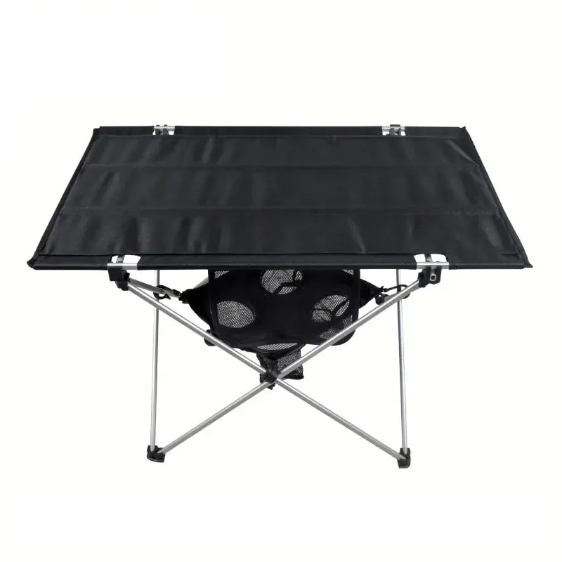 NPOT High quality outdoor portable aluminum folding camping picnic beach table Outdoor camping oxford fabric folding table for family activity