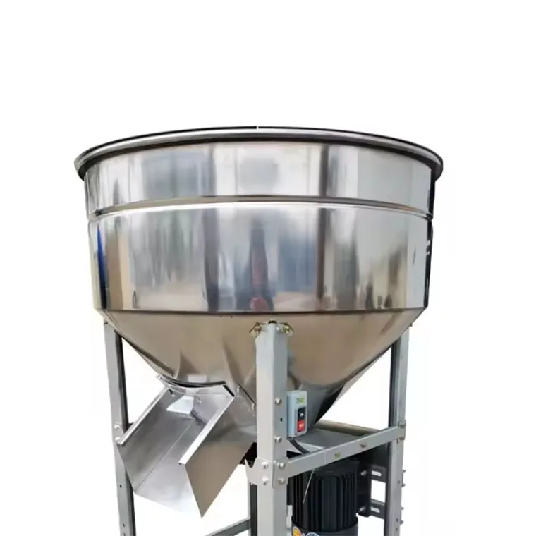 Electric feed stainless steel mixers Feed Pellet Mixer Poultry Feed Powder Blending Machine Grain Granule Vertical Mixer Machine