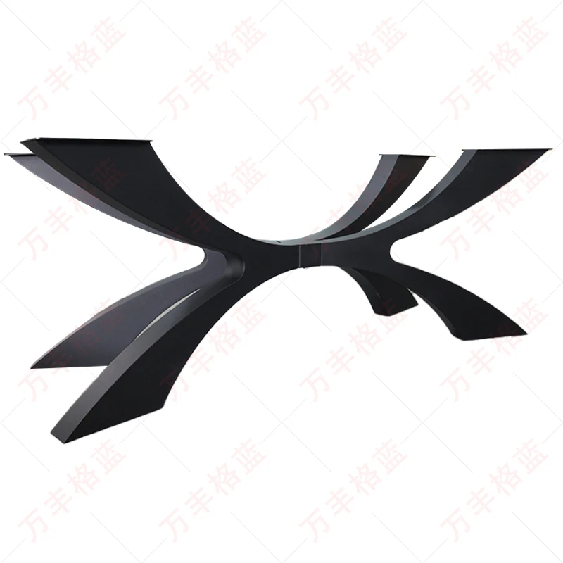 Hgih Quality Modern durable removable metal brackets furniture cast iron dining table legs Custom steel table legs