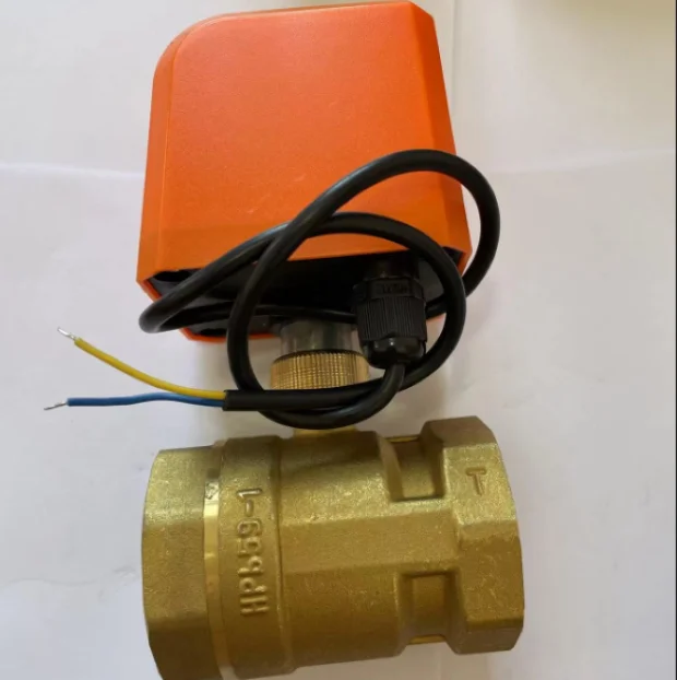 DN15 PN 16 программируемый клапан управления водой Электронный моторизованный латунный шаровой 220 В с приводом