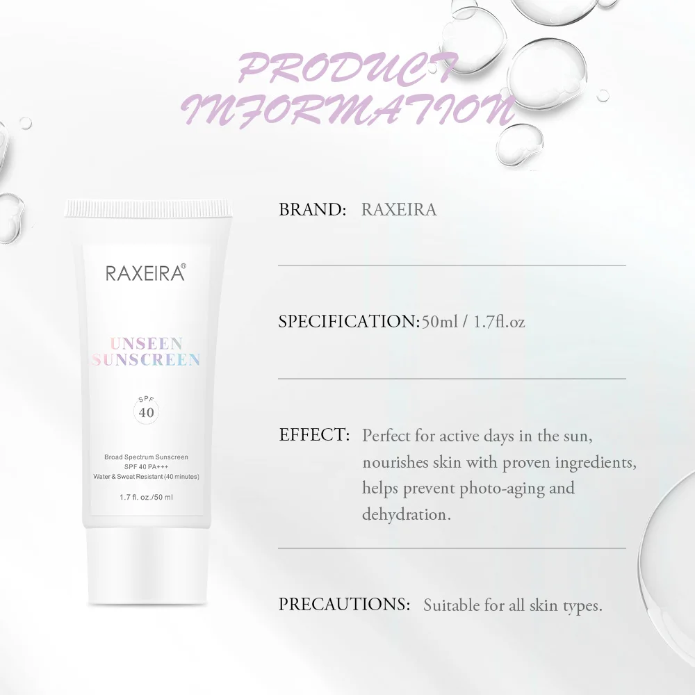 Органический солнцезащитный крем SPF40 для лица водостойкий освежающий увлажняющий загара UVA/UVB минеральный лосьон