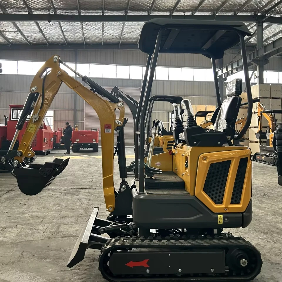Мини-экскаватор 1 тонный двигатель Kubota микро-экскаватор ферма небольшой экскаватор машина для дома