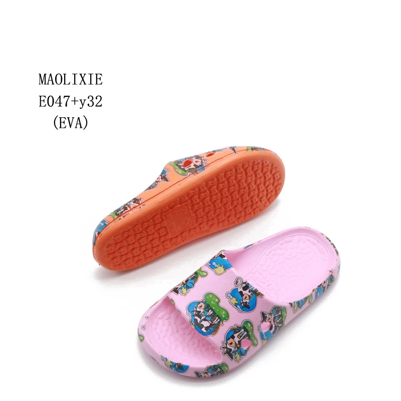 Light EVA Injection Safe Good Price Baby EVA Slides Shoes Home Cute Children Kids Slide Slippers