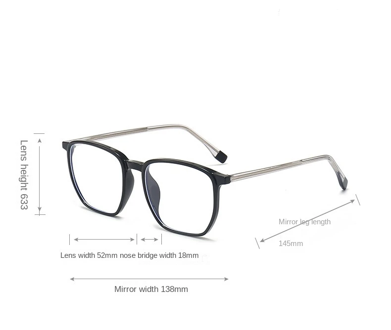 Blue Light Blocking Glasses Square Nerd Eyeglasses Frame Anti Blue Ray Computer Glasses Non Prescription