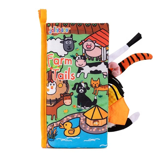 Animal Tails Educational Learning Cloth Books Washable Soft Quiet Story Book Other Educational Toys Soft Polyester Fabric Unisex