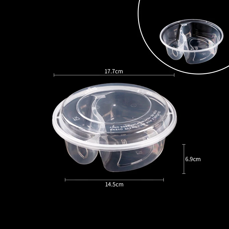 China kitchen takeout 1000ml disposable container three four five compartment takeaway food containers