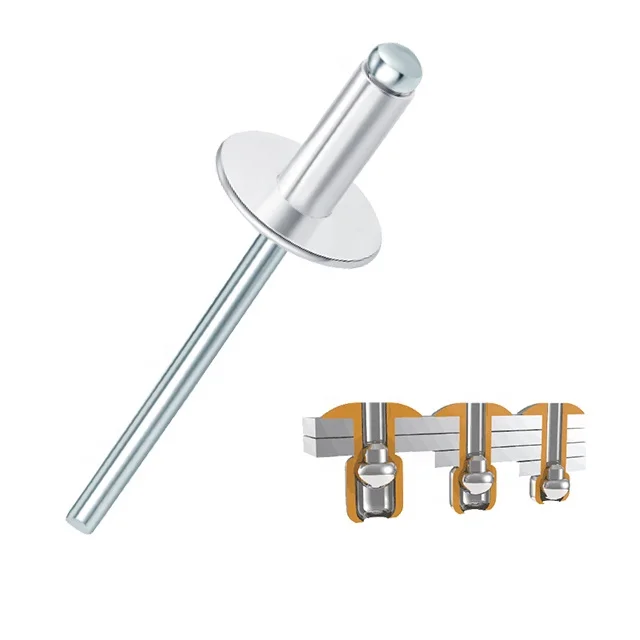 Sailuk DIN 7337 Standard Color Dome Head Pop Rivet Steel Aluminum Blind Rivet