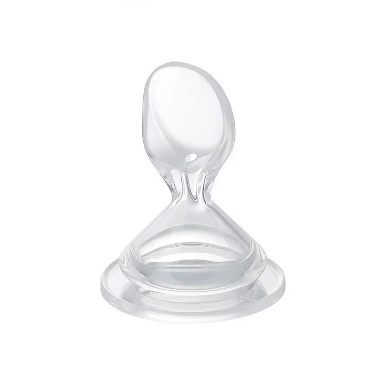 BPA Free Food Grade Silicone Baby rice cereal fruit milk Bottle Feeder Spoon replacement accessories