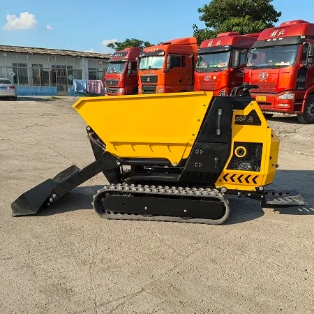 Construction Transportation Mini Crawler Dumper With Hydraulic Lift  Transporter Crawler Dumper