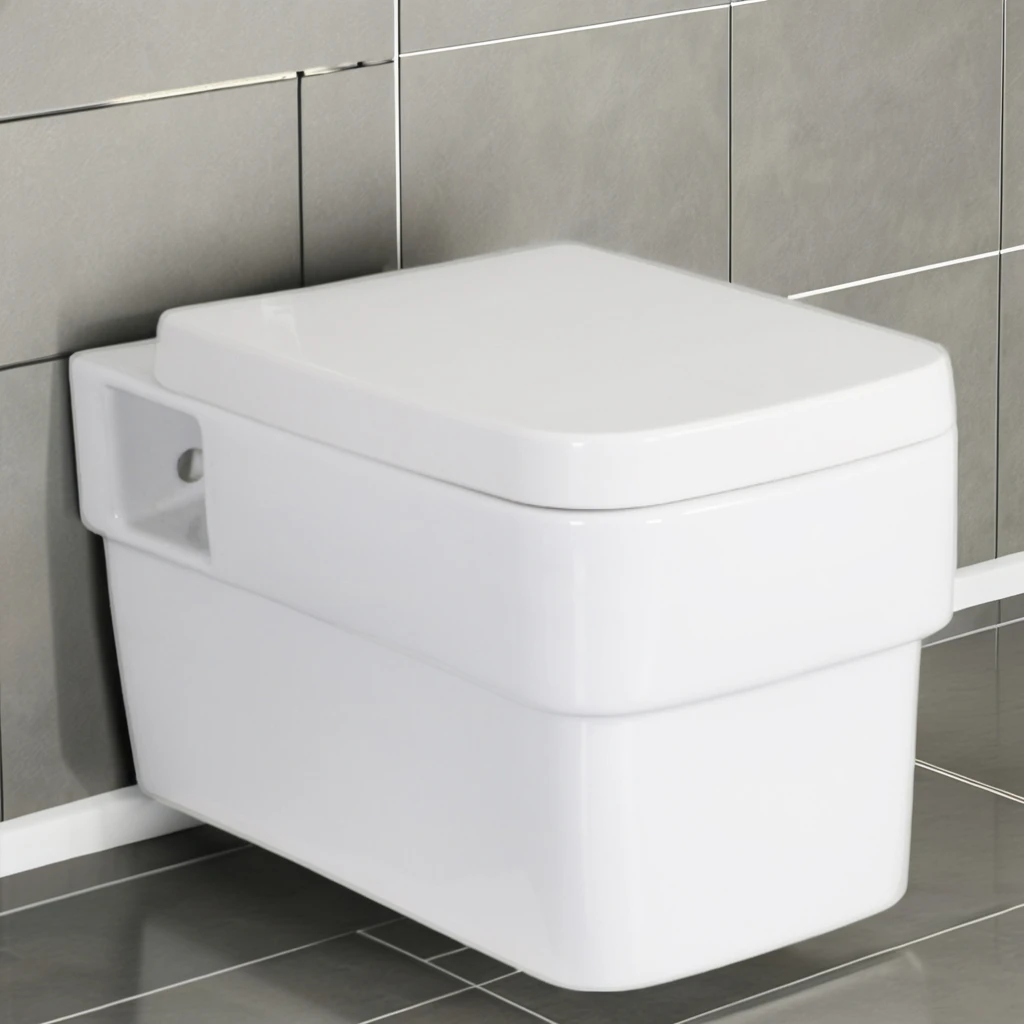 High quality ceramic square wall mounted toilet bathroom floating toilet commode wall hung toilet bowl