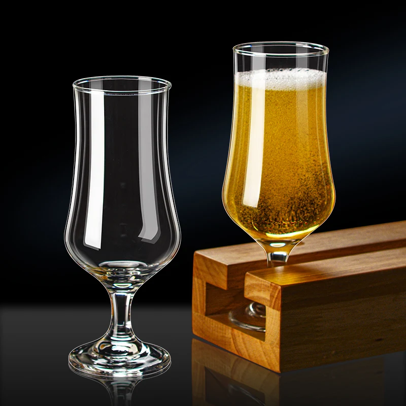 Custom Personalized Stout Belgian craft beer glasses with 12 ounce