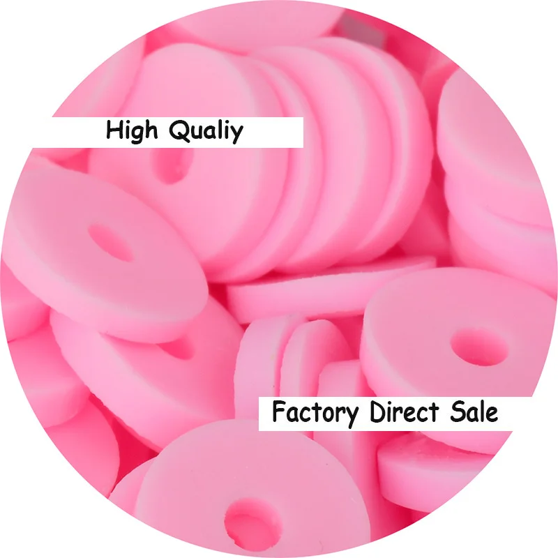 Wholesale Price Bulk Surfer DIY Heishi colorful Disc ceramic beads for necklace stackable bracelet set boho summer beach jewelry